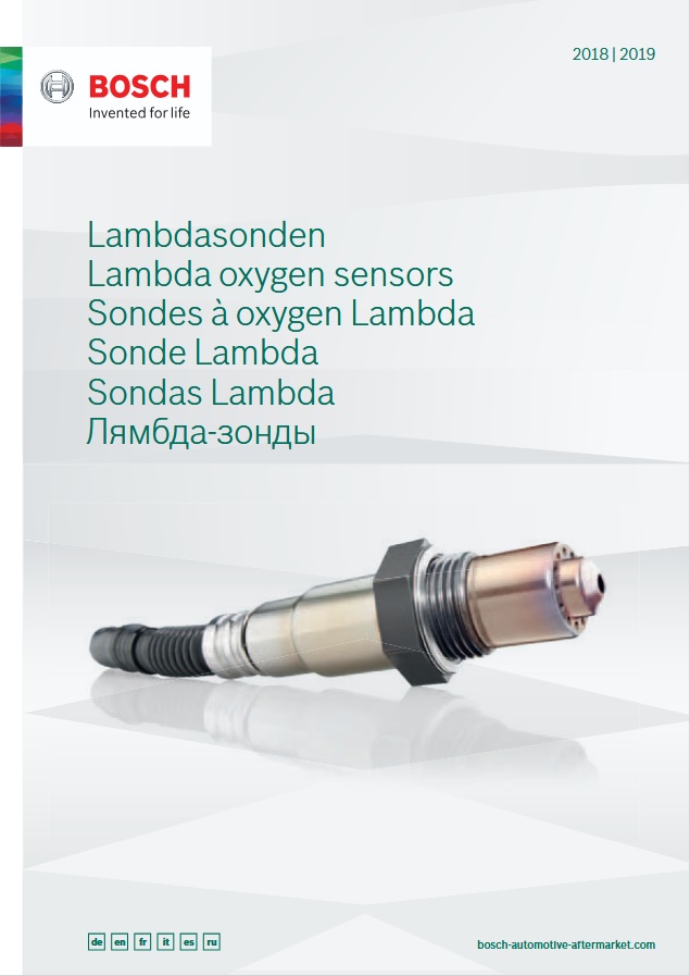 BOSCH pdf catalog - BOSCH LAMBDA OXYGEN SENSORS (2019)