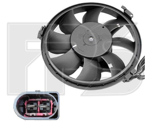 12 W80 FPS (FP 12 W80) ВЕНТИЛЯТОР РАДИАТОРА D=280 ЛОПАСТЕЙ=8 РАЗЪЁМ-ОВАЛЬНЫЙ