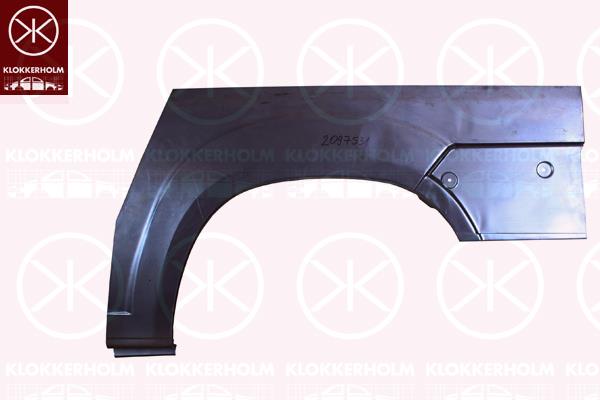 2097 593 KLOKKERHOLM (FP 2097 593) РЕМ.ЧАСТЬ КРЫЛА ЗАД. ЛЕВ. (СРЕДНЯЯ БАЗА)