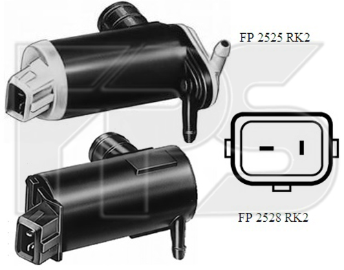 2525 RK2 FPS (FP 2525 RK2) НАСОС ОМЫВАТЕЛЯ FORD (OE 1652613)