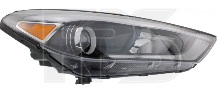 3251 R3-E DEPO (FP 3251 R3-E) ФАРА ЛЕВ. ЖЕЛТАЯ ВСТАВКА ГАЛОГЕН (+LED)