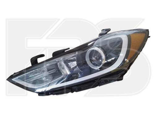 3252 R5-P FPS (FP 3252 R5-P) ФАРА ЛЕВ. МЕХ. ЖЕЛТАЯ ВСТАВКА HB3/H7/PY21W/W5W