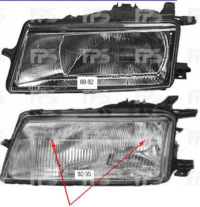 5076 R14-P FPS (FP 5076 R14-P) ФАРА ПРА. 92- МЕХ./ЭЛ.