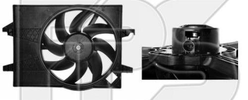 28 W74 FPS (FP 28 W74) ДИФФУЗОР С ВЕНТИЛЯТОРОМ РАДИАТОРА D=360 ЛОПАСТЕЙ=8. 250 W РАЗЪЁМ-ОВАЛЬНЫЙ