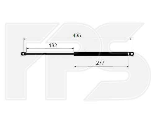 6404 535 FPS (FP 6404 535) АМОРТИЗАТОР БАГАЖНИКА LIFTBACK (RS)