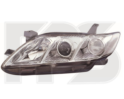 8164 R1-E DEPO (FP 8164 R1-E) ФАРА ЛЕВ. 06-10 МЕХ./ЭЛ.   EUR (БЕЛАЯ ВСТАВКА) H7+HB3 ХРОМ. РАССЕИВАТЕЛЬ